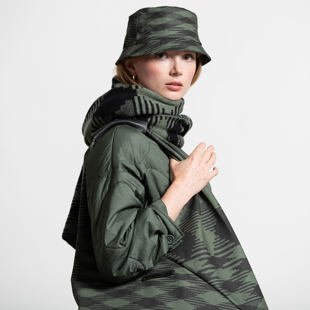 FOLD BAG KHAKI BLACK ARGYLE - GREEN THOMAS