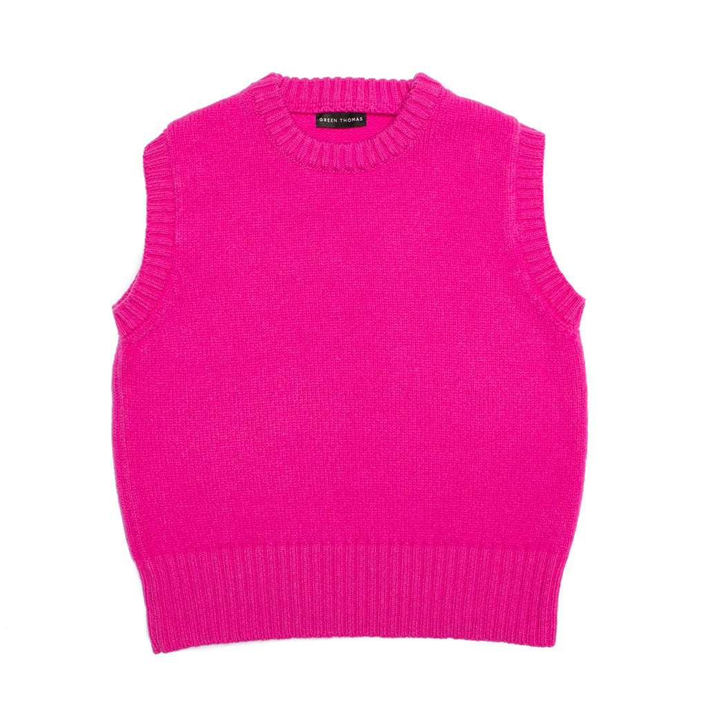 PINK SLEEVELESS TANK TOP